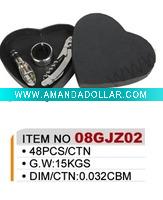 Wholesale heart shaped paper wine gift set with 3 accessories