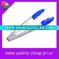 Wholesale stainless steel ice tong with plastic handle; High quality serving tong;