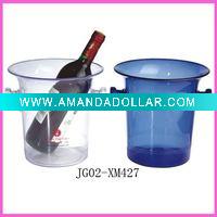 acrylic wine bucket plastic