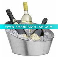 galvanized tin ice bucket