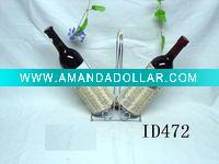 Wholesale Rattan wine storage rack&stand