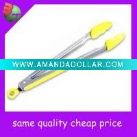 Wholesale stainless steel ice tong with plastic handle; High quality serving tong;