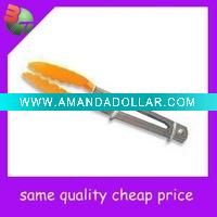 Wholesale stainless steel ice tong with plastic handle;Promotional ice tong;