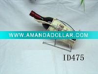Wholesale Chrome wire rattan wine storage rack&stand