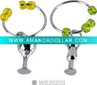 Wholesale glass wine charm