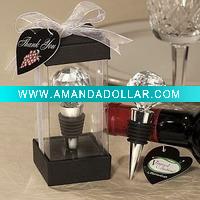 Wedding Favor--Vineyard Collection Crystal Ball Design Wine Stoppers
