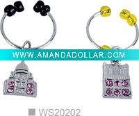 glass wine charm