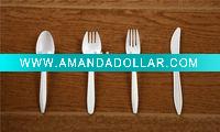 Wholesale plastic catering utensils wine glass cutlery cup plate