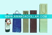 Wholesale art paper wine bag
