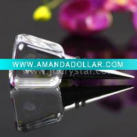 Wholesale fashion glass bottle stopper,crystal stopper,wine stopper set(JDJS-009)