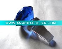 Wholesale blue diamond crystal wine cork