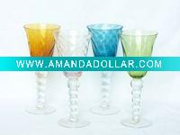 handmade wine glass set