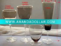 dark glass wine goblet