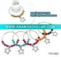 xmas wine charms/xmas charms/xmas gift/xmas promotion gift