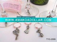 Wholesale xmas wine charms/xmas charns/xmas gift/xmas promotion gift