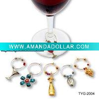 Wholesale xmas wine charms/xmas charns/xmas gift/xmas promotion gift