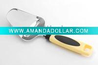 stainless steel cheese cutter with plastic handle