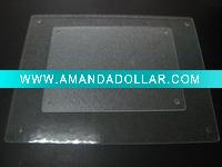 Wholesale easy clean,safety,duribity tempered glass cheese board