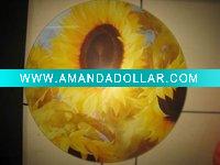 Wholesale easy clean,safety,duribity glass cheese board,cheese trays