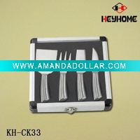 Wholesale s/s cheese set with knife