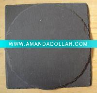 Wholesale black slate placemat