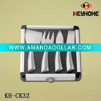 Wholesale s/s cheese knife set in box