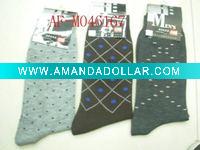 Man's jacquard cotton sock