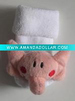 Wholesale baby socks with toy