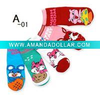 Wholesale cute carton cotton children socks