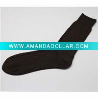 Wholesale good quality cotton black socks man