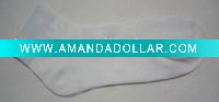 Wholesale white cotton sock GY-00125