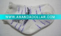 Wholesale white baby cotton sock GY-00120