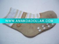 Wholesale Cotton baby white sock GY-0105