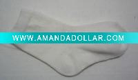 Wholesale Cotton baby white sock GY-0103