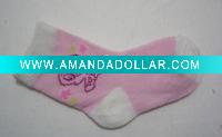Wholesale Cotton baby white sock GY-0104
