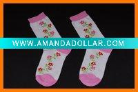 Wholesale jacquard cotton lady socks