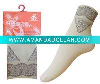 Wholesale Milk massage health jacquard silk socks