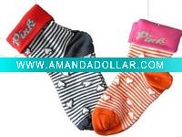 Wholesale Girl cotton sport socks