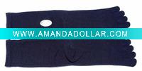 Wholesale men's cotton five -toe sock