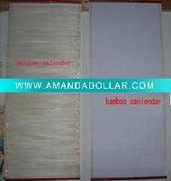 bamboo calendar bamboo paper,bamboo crafts
