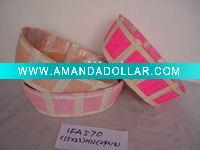 Wholesale Oval Colored Wicker Baskets with Plastic Liner