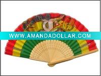 Wholesale Customize your own logo bamboo paper fan