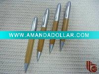 Wholesale environmental business gift bamboo ball pen QS01Z