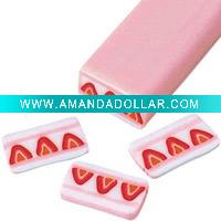 polymer clay slice nail decoration