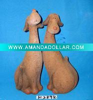 stock pottery set of 2 animals