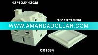 Wholesale bisque ceramic house