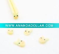 polymer clay slice nail decoration