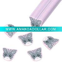 polymer clay slice nail decoration
