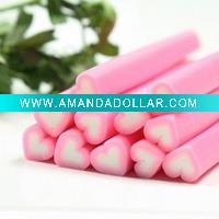 Wholesale polymer clay slice nail decoration