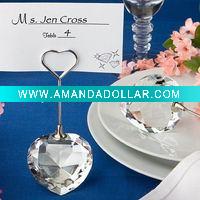 Wholesale crystal place card holder MH-B0152